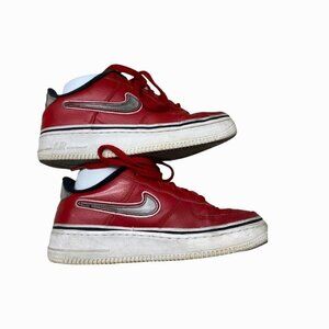 Nike Air Force 1 Lv8 Varsity Red Black White Sneakers Youth Size 6.5